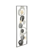 Décoration murale en métal Dixy multicolore - 74x28.5 cm