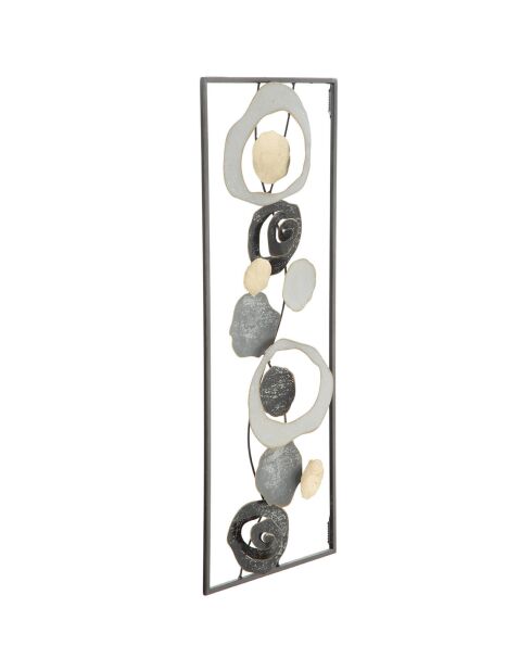 Décoration murale en métal Dixy multicolore - 74x28.5 cm