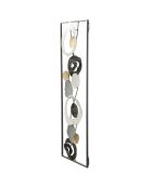 Décoration murale en métal Dixy multicolore - 74x28.5 cm