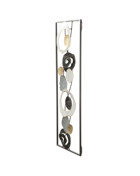 Décoration murale en métal Dixy multicolore - 74x28.5 cm