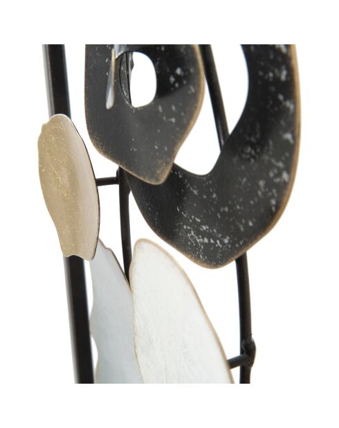 Dixy Wanddekoration aus Metall, mehrfarbig, 74 x 28,5 cm