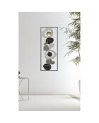 Décoration murale en métal Dixy multicolore - 74x28.5 cm