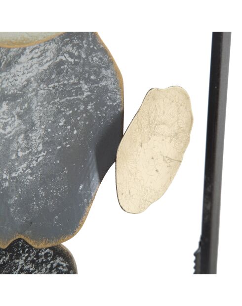 Dixy veelkleurige metalen wanddecoratie - 74x28,5 cm