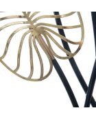 Décoration murale en métal Luxy B noir/doré - 90x31 cm