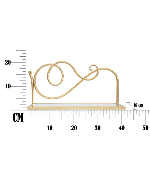 2 gouden nachtkastjes - 20,5x41,5x18 cm