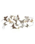 Décoration murale en métal Butterfly Smart multicolore - 52x118 cm