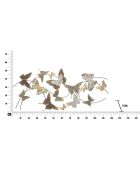 Décoration murale en métal Butterfly Smart multicolore - 52x118 cm