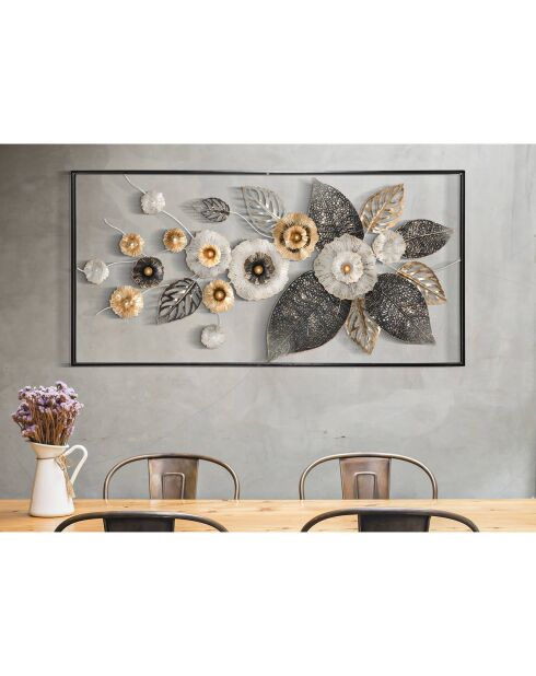 Décoration murale en métal Frame Plus multicolore - 59x120 cm