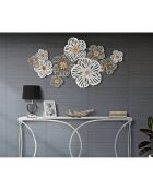 Décoration murale en métal Lory multicolore - 74.5x140x10 cm
