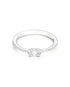 Romina solitaire ring diamanten 0,12 kt witgoud
