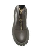 Bottines en Cuir Savage kaki