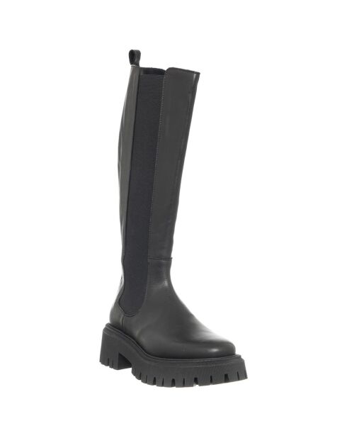 Bottes en Cuir Savage noires