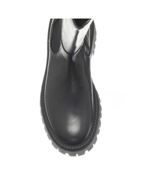 Bottes en Cuir Savage noires