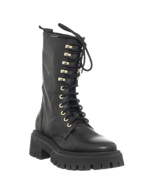 Bottines en Cuir Savage noires