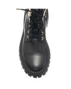 Bottines en Cuir Savage noires