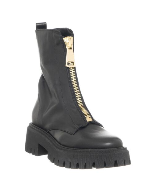 Bottines en Cuir Savage noires