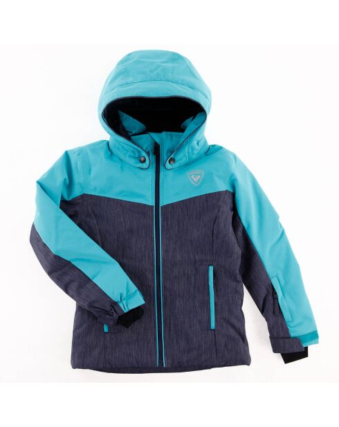 Veste de ski Girl Ski bleu turquoise/gris