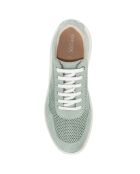 Sneakers en Velours de Cuir Rubidia vert clair