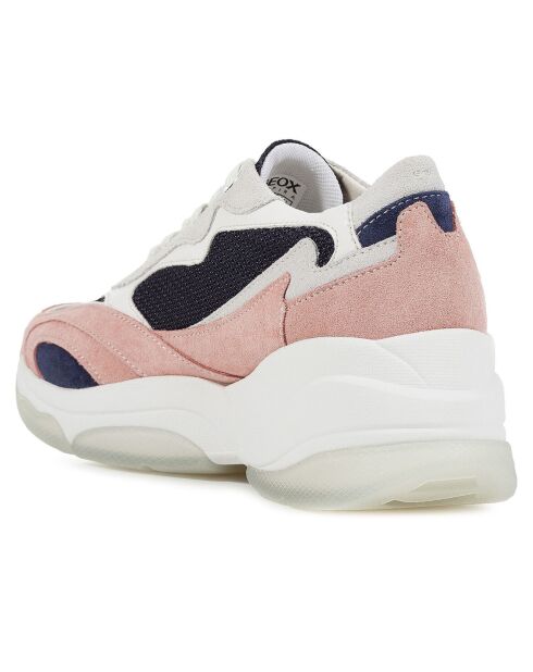 Sneakers en Cuir Kirya marine/coral