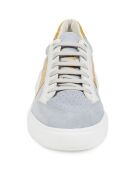 Sneakers en Cuir Ottaya gris/ocre