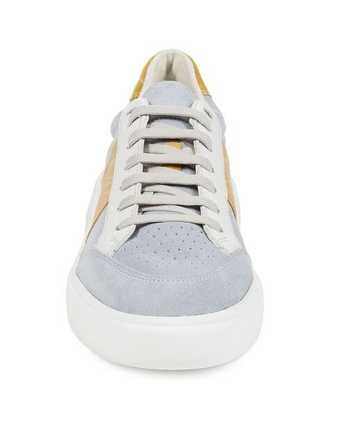 Sneakers en Cuir Ottaya gris/ocre