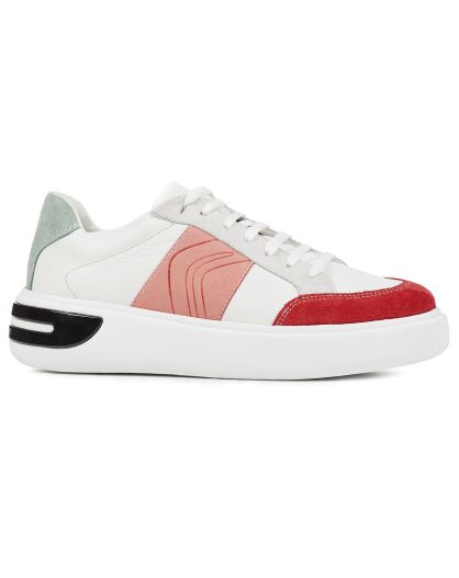 Sneakers en Cuir Ottaya blanc/multicolore