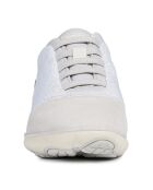 Sneakers en Velours de Cuir & Textile Nebula blanches