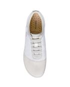 Sneakers en Velours de Cuir & Textile Nebula blanches