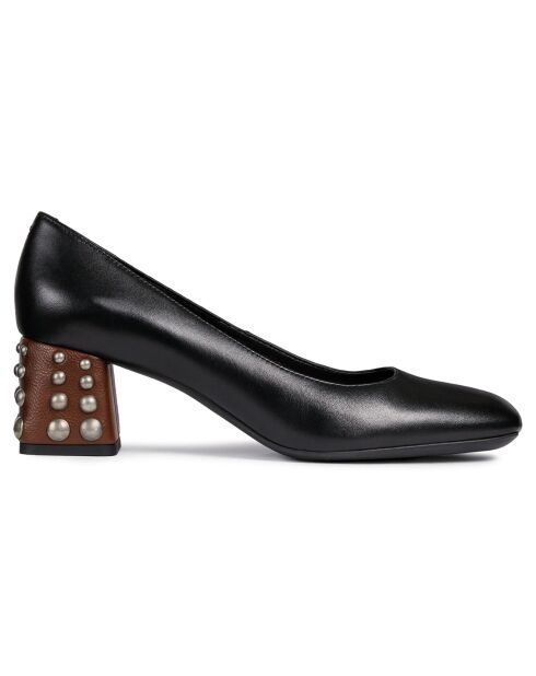 Escarpins en Cuir Seyla noirs - Talon 5.5 cm