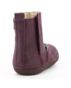 Boots en Cuir Socool violet foncé