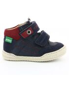 Sneakers en Cuir Jawa bleu marine/bordeaux