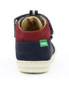 Sneakers en Cuir Jawa bleu marine/bordeaux