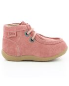 Botillons en Velours de Cuir Balabi rose