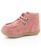 Botillons en Velours de Cuir Balabi rose