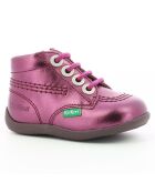 Botillons Cuir Metallisé Billyzip violet foncé