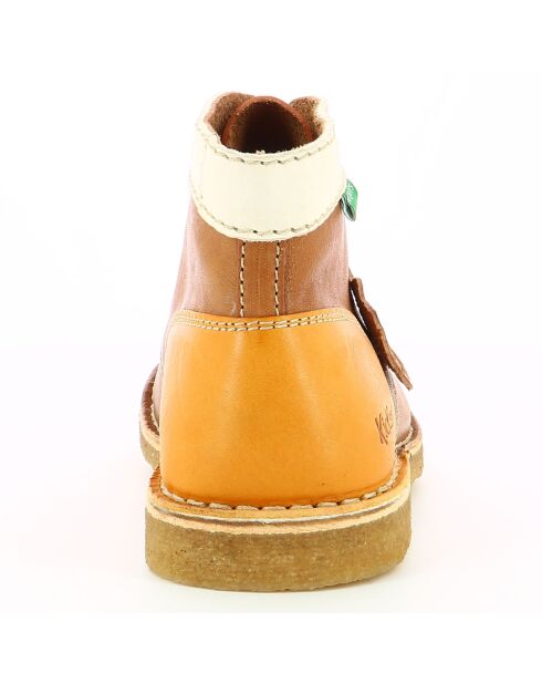 Bottillons en Cuir Kick Legend camel