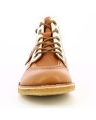 Bottillons en Cuir Kick Legend camel