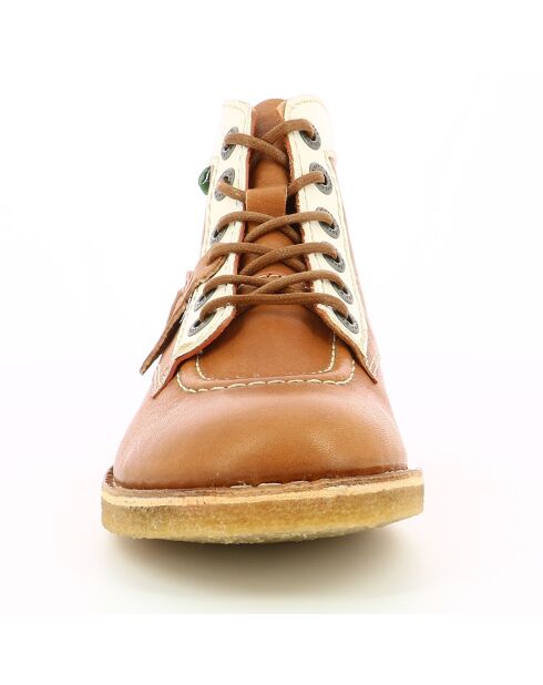 Bottillons en Cuir Kick Legend camel