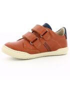 Sneakers en Cuir Jouo camel/marine