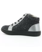 Sneakers en Cuir Lilustar noir/argenté metallisé