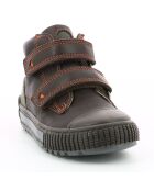 Sneakers en Cuir Pirlcro marron foncé