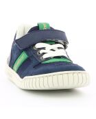 Sneakers en Cuir Wintup marine/vert