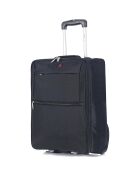 Bercy-E 53 cm schwarzer 2-Rad-Kabinenkoffer mit einem Rad