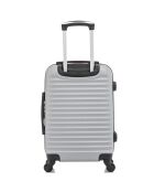 2 maletas Brasilia 65/75 cm simples de 4 ruedas grises