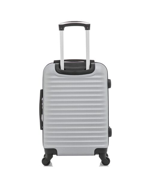 2 maletas Brasilia 65/75 cm simples de 4 ruedas grises