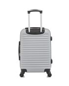 2 Brazilia 55/65 cm graue einfache 4-Rad-Koffer