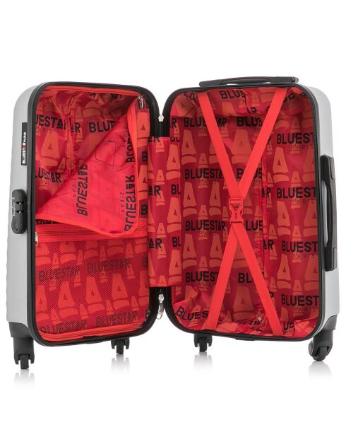 2 Brazilia 55/65 cm graue einfache 4-Rad-Koffer