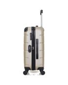 2 Einzelkoffer mit 4 Rädern Ottawa 49/59 cm beige