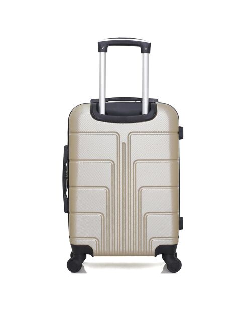 2 Einzelkoffer mit 4 Rädern Ottawa 49/59 cm beige