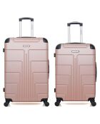 2 Koffer 4 Räder Simple Ottawa 59/68 cm roségold